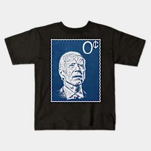 Funny Biden Stamp Zero Kids T-Shirt